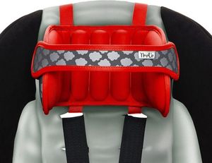 NapUp Opaska podtrzymująca głowę w foteliku samochodowym - czerwona 2
