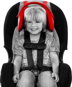 NapUp Opaska podtrzymująca głowę w foteliku samochodowym - czerwona 3