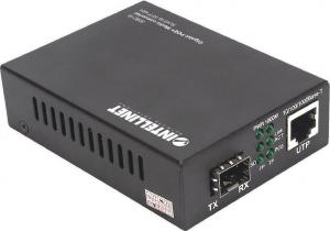 Konwerter światłowodowy Intellinet Network Solutions Intellinet 508216 Media konwerter Gigabit 1000Base-T RJ45 na Slot SFP, injector PoE+ (508216) - NET-WRPA-INN-029 2