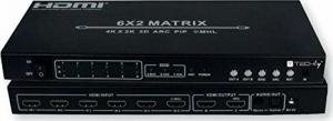 Techly Matrix Switch 6x2 HDMI 4K (IDATA-HDMI-H62) 1