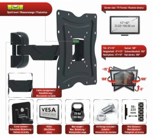 RED OPTICUM Opticum RED AX Flexi 42 uchwyt ścienny 14"-42" 2