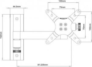 Techly Uchwyt ścienny ICA-LCD-105BK 13'' - 30'' 3