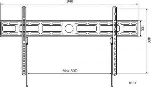 Techly Uchwyt ścienny ICA-PLB-840 42'' - 80'' 2