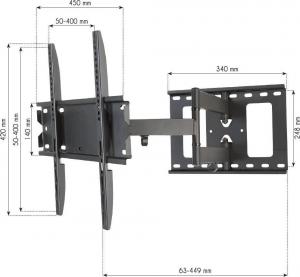 Techly Uchwyt ścienny ICA-PLB 148M 23'' - 55'' 3