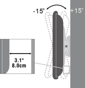 Techly Uchwyt ścienny ICA-PLB-103B 32'' - 60'' 4