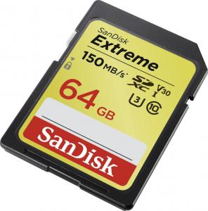Karta SanDisk Extreme SDXC 64 GB Class 10 UHS-I/U3 V30 (SDSDXV6-064G-GNCIN) 2