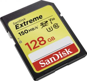 Karta SanDisk Extreme SDXC 128 GB Class 10 UHS-I/U3 V30 (SDSDXV5-128G-GNCIN) 1