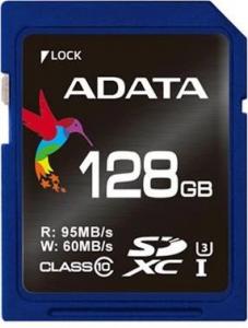 Karta ADATA Premier Pro SDXC 128 GB Class 10 UHS-I/U3 V30 (ASDX128GUI3V30S-R) 1