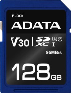 Karta ADATA Premier Pro SDXC 128 GB Class 10 UHS-I/U3 V30 (ASDX128GUI3V30S-R) 1