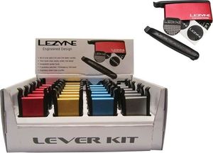 Lezyne Łatki do dętek zestaw LEZYNE LEVER KIT BOX 2x łyżki, 6x łatki samoprzylepne mix kolorów pudełko 24szt. (NEW) 1