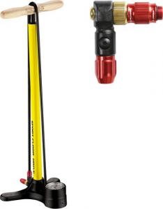 Lezyne Pompka podłogowa sport floor drive abs-1 pro chuck 220psi żółta 1