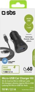 Ładowarka SBS Mobile 1x USB-A 2.1 A  (TECRKITMIC21AFAST) 2