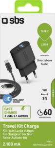 Ładowarka SBS Mobile 2x USB-A 3.1 A (TEKITTRC2U2AFASTK) 2