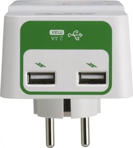 Listwa zasilająca APC Essential przeciwprzepięciowa 1 gniazdo 2xUSB biały (PM1WU2-GR) 2
