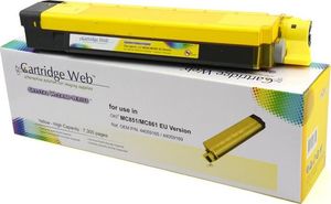 Toner Cartridge Web Yellow Zamiennik 44059165 (CW-OM851YN) 1