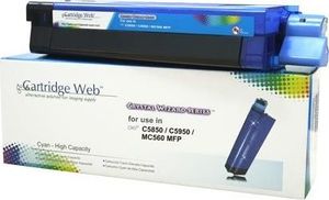 Toner Cartridge Web Cyan Zamiennik 43865723 (CW-O5850CN) 1
