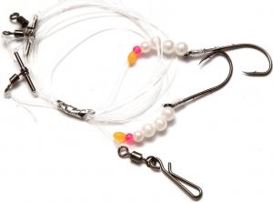 Imax Flounder Rig 1 Pearl White Bead 2 Hooks #4 (42538) 1