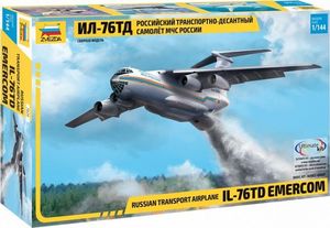 Zvezda Model plastikowy IL-76TD Emercom rosyjski samolot transportowy 1