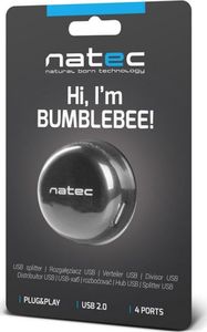 HUB USB Natec Bumblebee 4x USB-A 2.0 (NHU-1330) 4