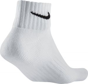 Nike Skarpetki krótkie Nike Value Cotton Quarter SX4926 (męskie; M; kolor biały) 1
