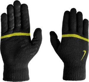 Nike Rękawiczki do biegania Stripe Knitted Tech And Grip czarne r. L/XL 1