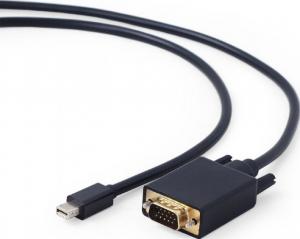 Kabel Gembird DisplayPort Mini - D-Sub (VGA) 1.8m czarny (CC-mDPM-VGAM-6) 1