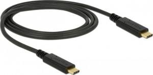 Kabel USB Delock USB-C - USB-C 1 m Czarny (85531) 1