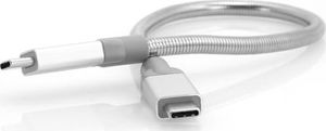 Kabel USB Verbatim USB-C - USB-C 0.3 m Srebrny (48867) 4