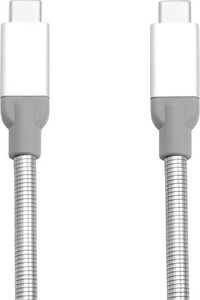 Kabel USB Verbatim USB-C - USB-C 0.3 m Srebrny (48867) 5