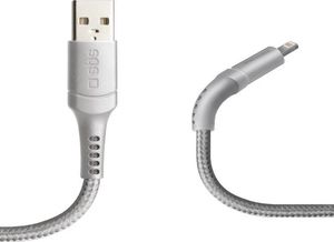 Kabel USB SBS Mobile KABEL LIGHTNING(M)->USB-A(M) 1M BIAŁY PROFILOWANY SBS 1