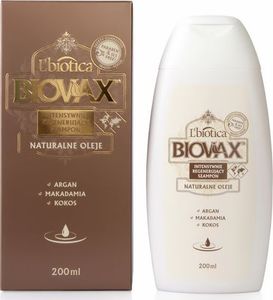 BIOVAX Intensywny szampon regenerujący z arganową macadamia i olejem kokosowym 200ml 2