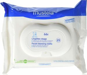 Mustela  Bébé Toillete chusteczki pielęgnacyjne do twarzy 25 sztuk 1