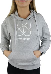 GymHero Bluza sportowa damska Hero szara r. XS 1