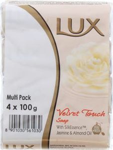 Lux Mydło w kostce Velvet Touch Silk Essence Jasmine & Almond Oil 4 szt. 1