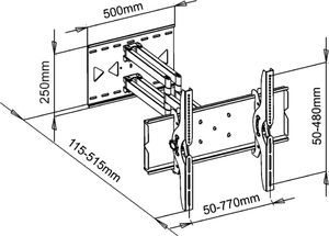 Art Uchwyt ścienny AR-24 32'' - 100'' 4