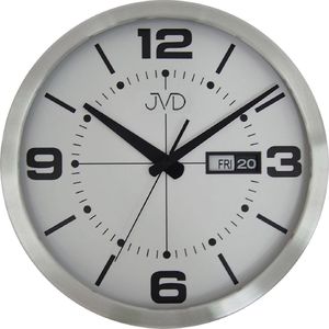 JVD Zegar ścienny Datownik Aluminium uniwersalny HO255.2 35 cm 1