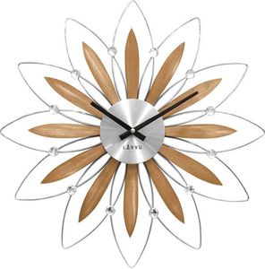 Lavvu Zegar ścienny z kryształkami, średnica 49,5 cm uniwersalny 1