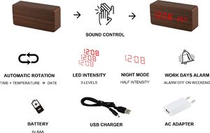 MPM Budzik termometr, 3 alarmy uniwersalny C02.3564.00 2