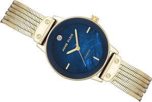 Zegarek Anne Klein AK/3220NMGB Złoty Niebieski (7456) 2