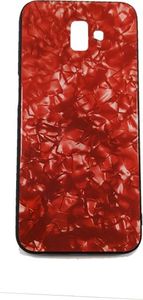 Etui Marble Samsung J610 J6 Plus 2018 czerwony/red 1