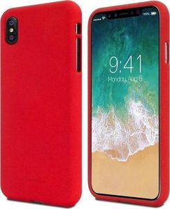 Mercury Mercury Soft iPhone Xr czerwony/red wycięcie/hole 1