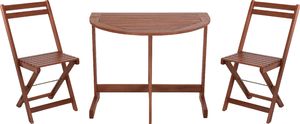 Curver Meble tarasowe drewniane zestaw mebli stół+krzesła 1