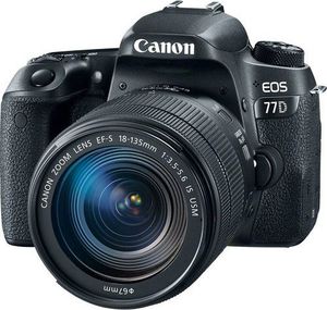 Aparat Canon Canon EOS 77D + 18-135mm IS USM rinkinys 1