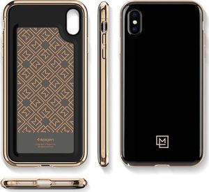 Spigen Nakładka LA Manon do Apple iPhone Xs Max czarno-złota 3