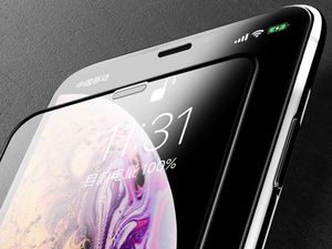 Rock Szkło hartowane Rock pełne full glue do Apple iPhone XR czarne uniwersalny 11