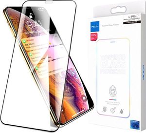 Rock Szkło hartowane Rock pełne full glue do Apple iPhone XR czarne uniwersalny 3