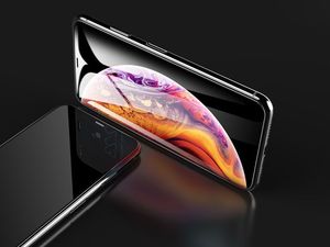 Rock Rock szkło z elastyczną ramką do Apple iPhone X/XS czarne uniwersalny 5