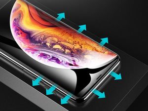 Rock Rock szkło z elastyczną ramką do Apple iPhone X/XS czarne uniwersalny 7