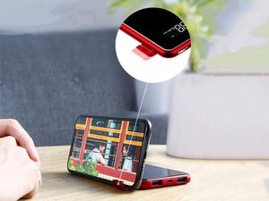 Powerbank Baseus Bracket Wireless Charger 8000mAh Czerwony 7