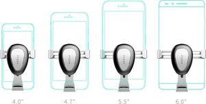 Rock Rock grawitacyjny uchwyt samochodowy na szybę deskę szary uniwersalny 12